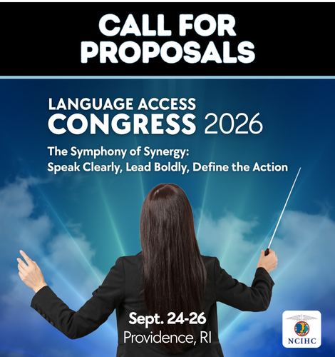 Call For Proposals Language Access Congress 2026 logo